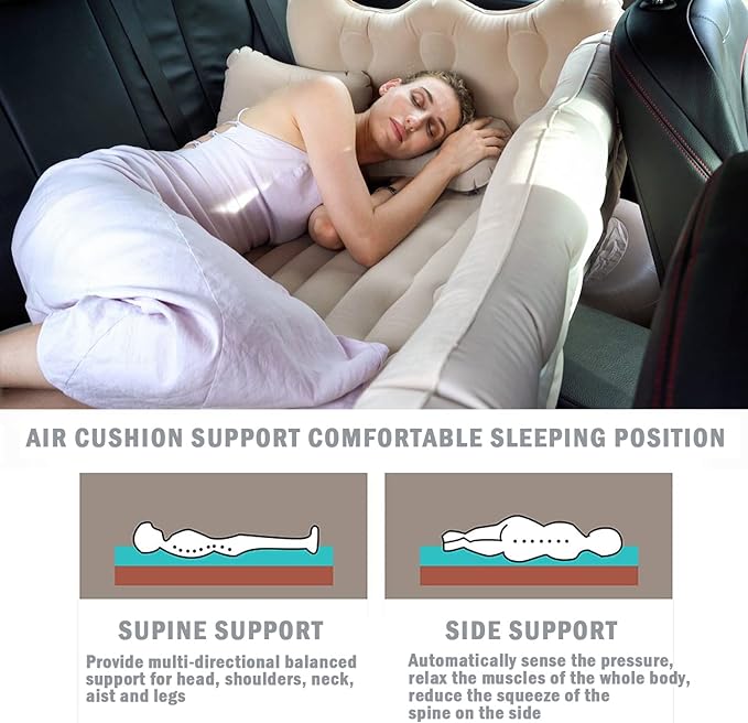 Portable and Comfortable Car Bed Air Cushion